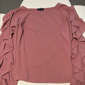 1. State Pink Ruffled Blouse